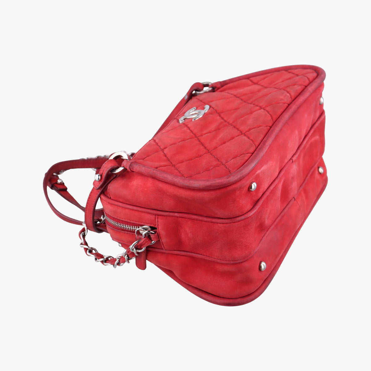 Pre-owned Chanel Wild Stitch Red Leather A67273 shoulderbag | stylenewstar
