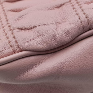 Pre-owned Prada Gaufre Pink lambskin 1BH112 shoulderbag | stylenewstar