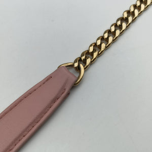Pre-owned Prada Gaufre Pink lambskin 1BH112 shoulderbag | stylenewstar