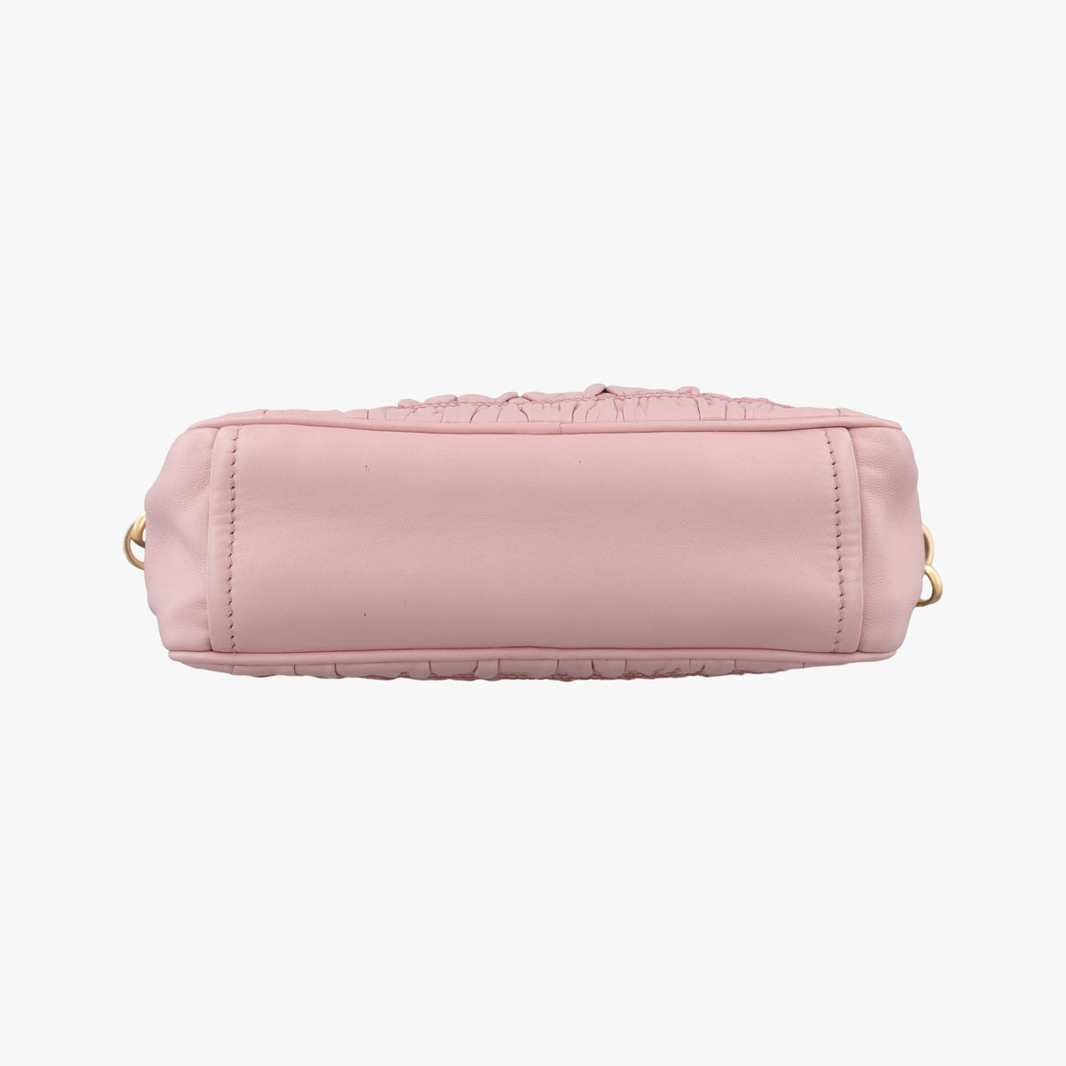 Pre-owned Prada Gaufre Pink lambskin 1BH112 shoulderbag | stylenewstar
