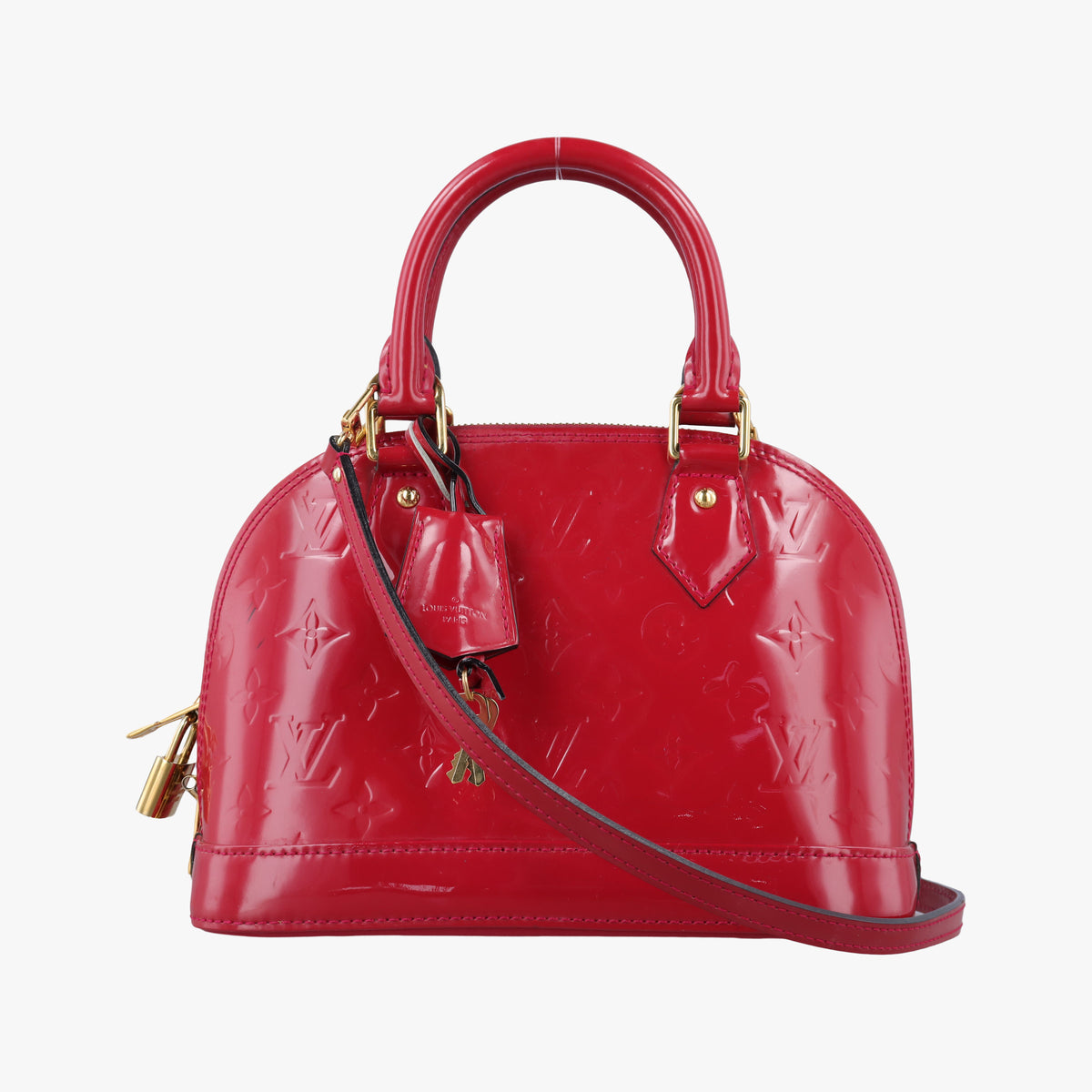 Vintage Louis Vuitton Alma BB pomme d'amour Vernis M90174 shoulderbag | stylenewstar
