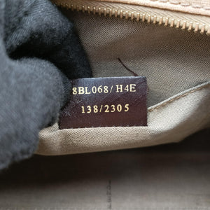 Pre-owned Fendi Zucchino boston Beige PVC coated canvas 8BL068 handbag | stylenewstar