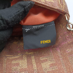 Pre-owned Fendi Mia Pochette Pink canvas 8BP046 shoulderbag | stylenewstar