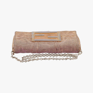 Pre-owned Fendi Mia Pochette Pink canvas 8BP046 shoulderbag | stylenewstar