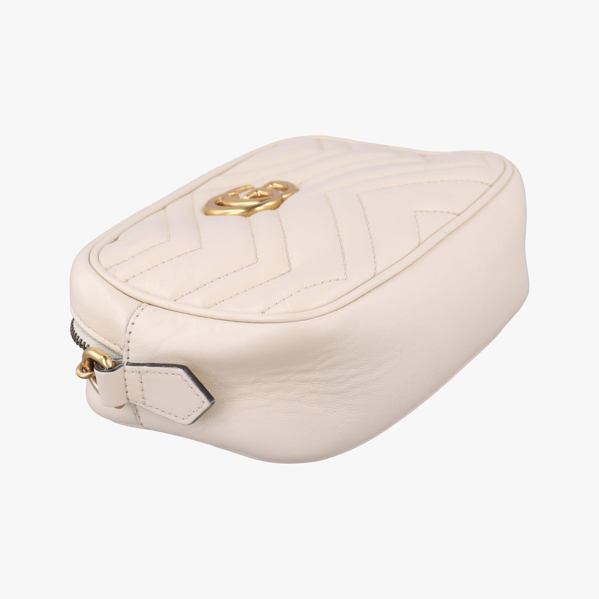 Secondhand Gucci GG Marmont White Leather 448065 shoulderbag | stylenewstar