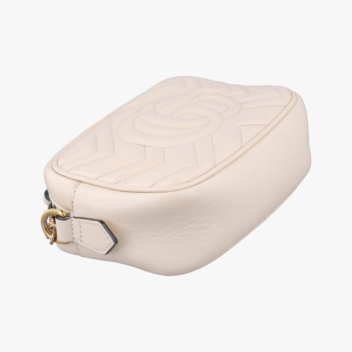 Secondhand Gucci GG Marmont White Leather 448065 shoulderbag | stylenewstar