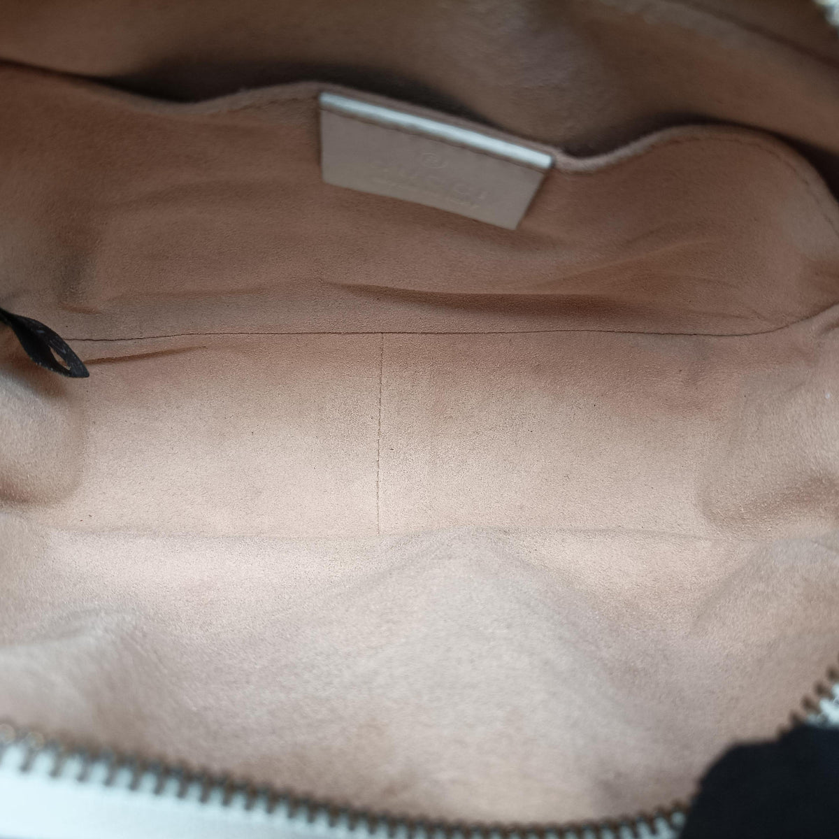 Secondhand Gucci GG Marmont White Leather 448065 shoulderbag | stylenewstar