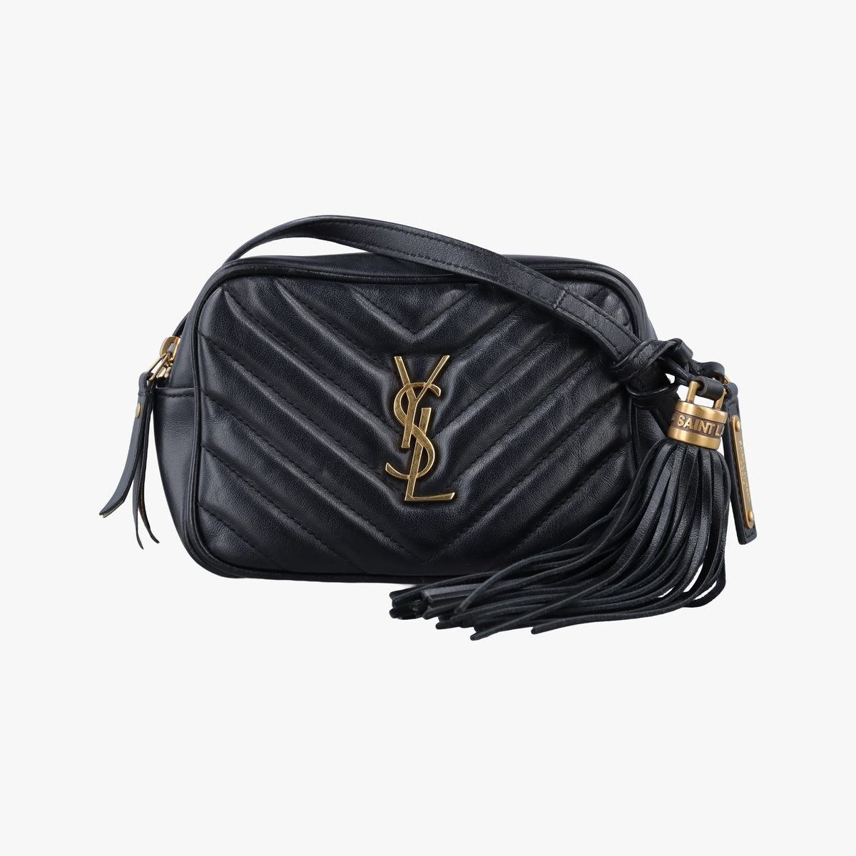 Secondhand Yves Saint Laurent LOU camera Black Leather 534817 shoulderbag | stylenewstar