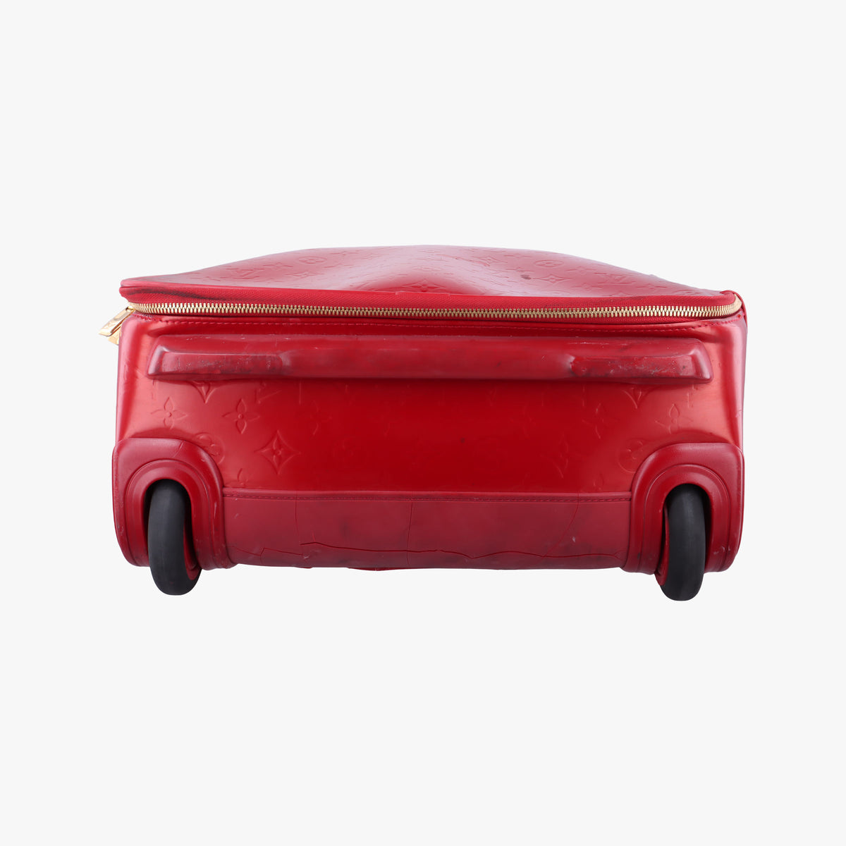 Pre-owned Louis Vuitton Pegase 45 pomme d'amour Vernis M91278 suitcase | stylenewstar