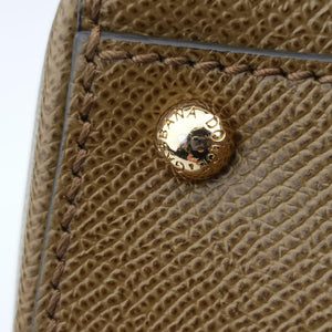 Pre-owned Dolce & Gabbana SICILY khaki Leather  shoulderbag | stylenewstar