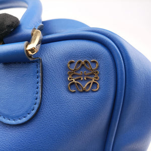 Pre-owned Loewe Amazona Blue Leather  shoulderbag | stylenewstar