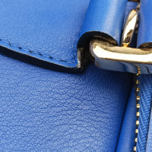Pre-owned Loewe Amazona Blue Leather  shoulderbag | stylenewstar