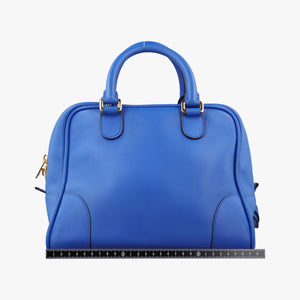 Pre-owned Loewe Amazona Blue Leather  shoulderbag | stylenewstar