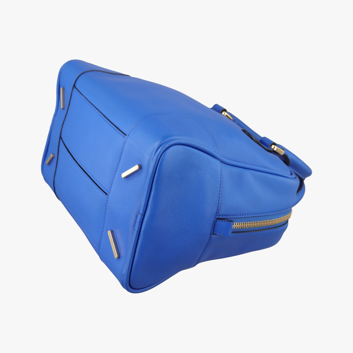 Pre-owned Loewe Amazona Blue Leather  shoulderbag | stylenewstar