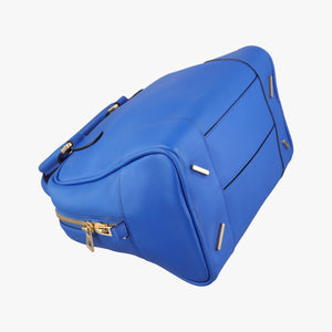 Pre-owned Loewe Amazona Blue Leather  shoulderbag | stylenewstar