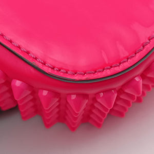 Secondhand Christian Louboutin Sweet Charity Scarabe Spike Rose Patent Leather  shoulderbag | stylenewstar