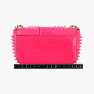 Secondhand Christian Louboutin Sweet Charity Scarabe Spike Rose Patent Leather  shoulderbag | stylenewstar