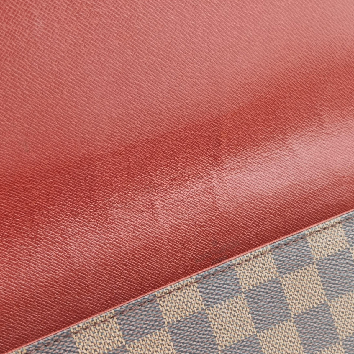 Pre-owned Louis Vuitton Tribeca Long EBENE Damier Canvas N51160 shoulderbag | stylenewstar