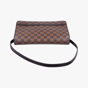 Pre-owned Louis Vuitton Tribeca Long EBENE Damier Canvas N51160 shoulderbag | stylenewstar