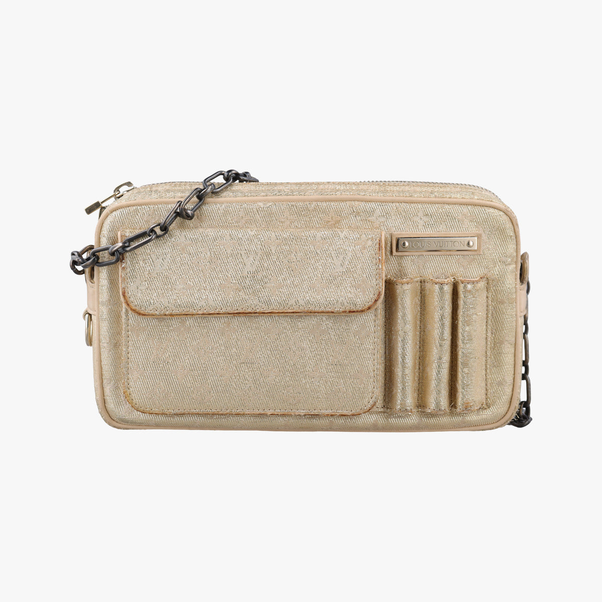 Pre-owned Louis Vuitton Shine McKenna Golden Monogram Shine M92363 shoulderbag | stylenewstar