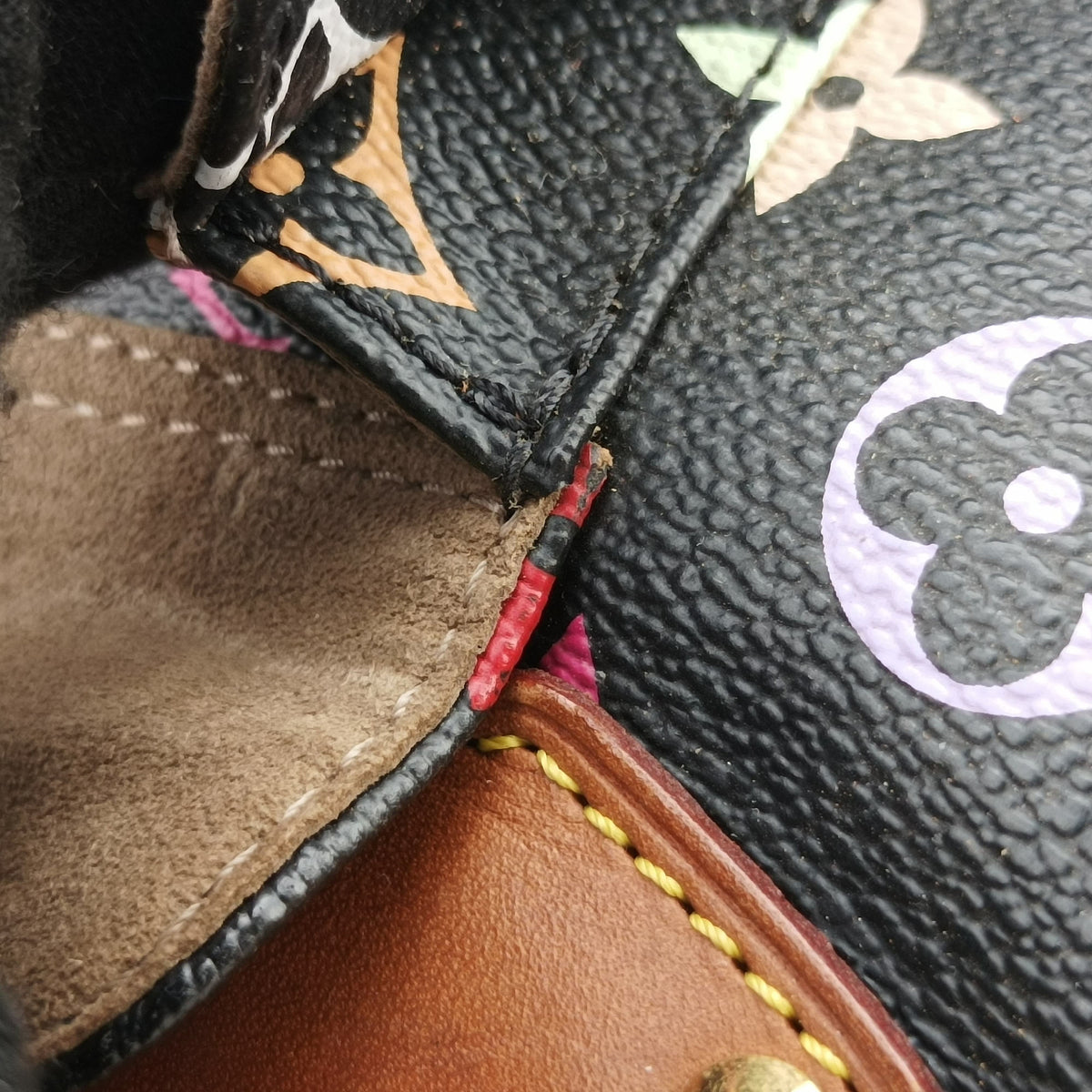 Secondhand Louis Vuitton SPEEDY 30 noir Monogram Multicolor M92642 handbag | stylenewstar