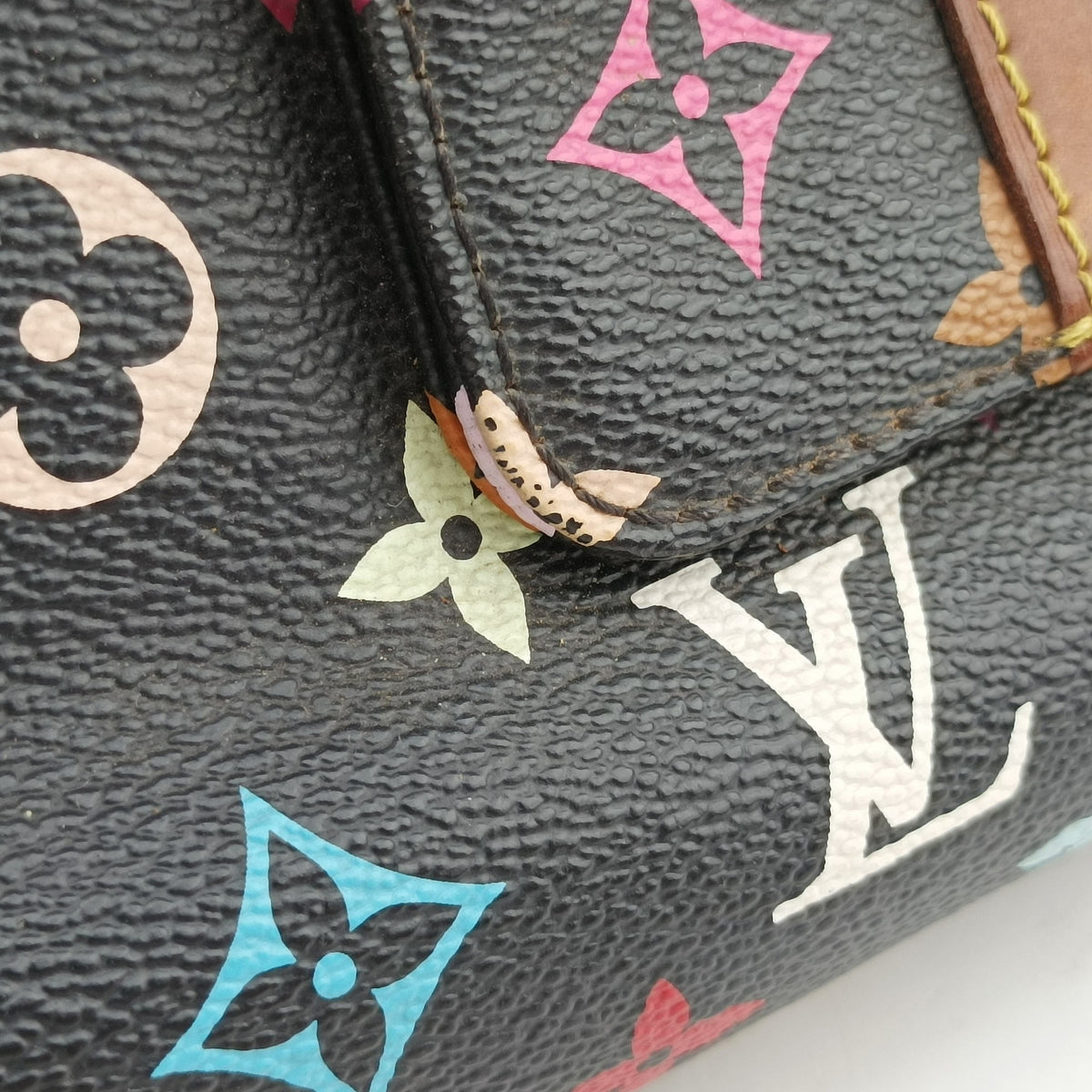 Secondhand Louis Vuitton SPEEDY 30 noir Monogram Multicolor M92642 handbag | stylenewstar