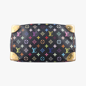 Secondhand Louis Vuitton SPEEDY 30 noir Monogram Multicolor M92642 handbag | stylenewstar