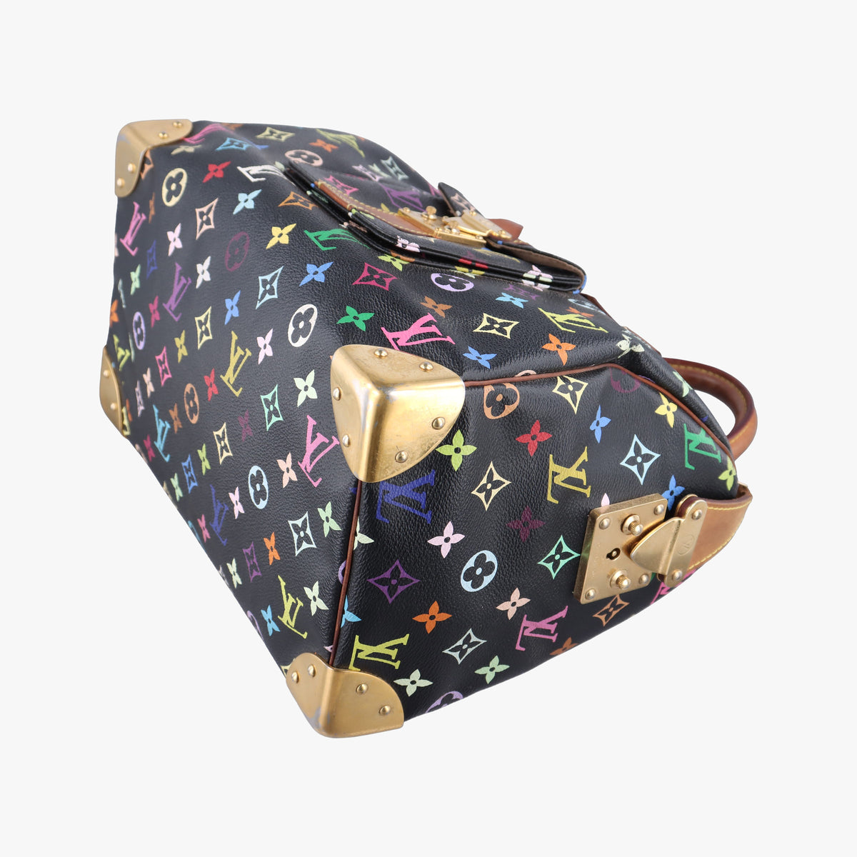 Secondhand Louis Vuitton SPEEDY 30 noir Monogram Multicolor M92642 handbag | stylenewstar