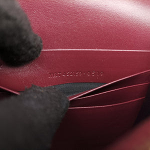 Pre-owned Yves Saint Laurent KATE Burgundy Leather 452159 shoulderbag | stylenewstar