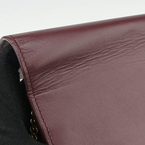 Pre-owned Yves Saint Laurent KATE Burgundy Leather 452159 shoulderbag | stylenewstar