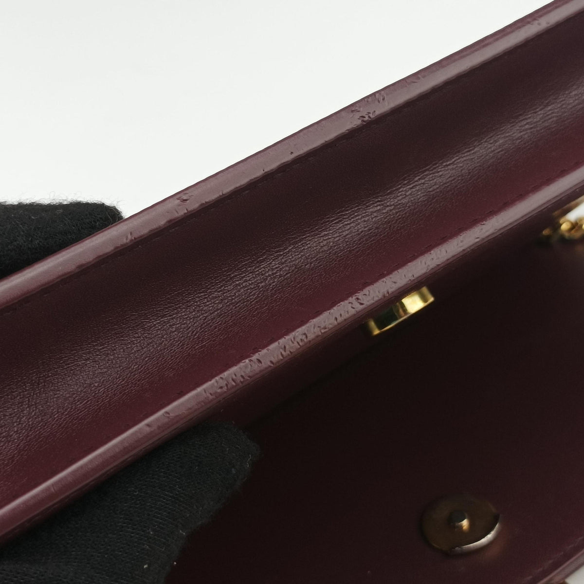 Pre-owned Yves Saint Laurent KATE Burgundy Leather 452159 shoulderbag | stylenewstar