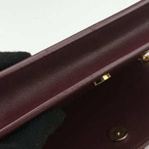 Pre-owned Yves Saint Laurent KATE Burgundy Leather 452159 shoulderbag | stylenewstar