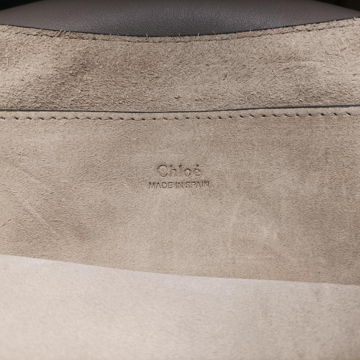Vintage Chloe FAYE Grey Suede × leather  shoulderbag | stylenewstar