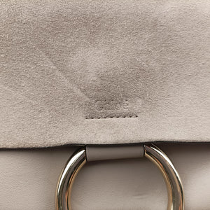 Vintage Chloe FAYE Grey Suede × leather  shoulderbag | stylenewstar