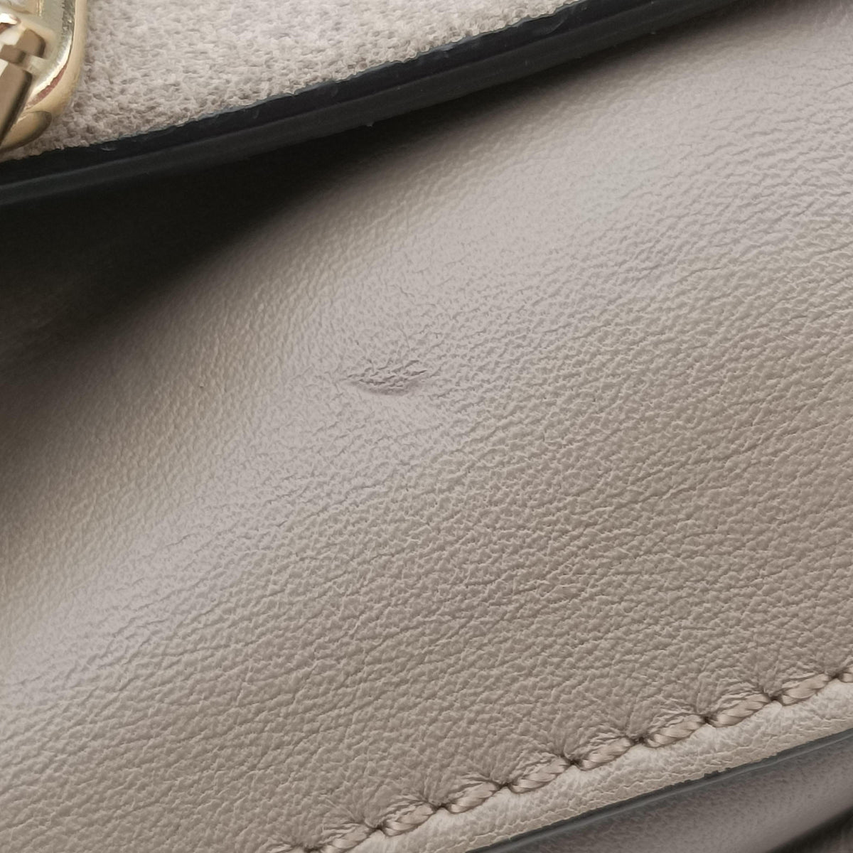 Vintage Chloe FAYE Grey Suede × leather  shoulderbag | stylenewstar