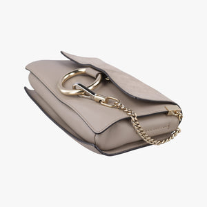 Vintage Chloe FAYE Grey Suede × leather  shoulderbag | stylenewstar