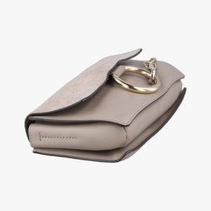 Vintage Chloe FAYE Grey Suede × leather  shoulderbag | stylenewstar
