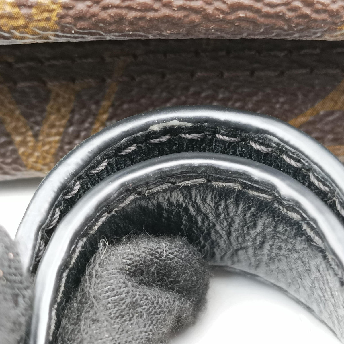 Pre-owned Louis Vuitton KITAN brown Monogram Macassar M40388 shoulderbag | stylenewstar