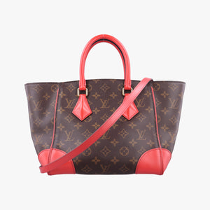 Secondhand Louis Vuitton PHENIX PM brown×COQUELICOT Monogram Canvas×calf leather M41537 shoulderbag | stylenewstar
