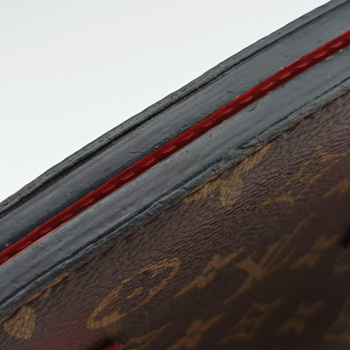 Secondhand Louis Vuitton PHENIX PM brown×COQUELICOT Monogram Canvas×calf leather M41537 shoulderbag | stylenewstar