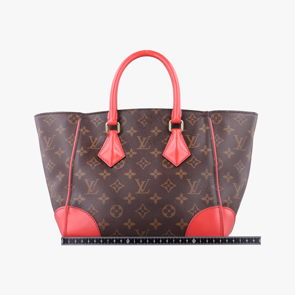 Secondhand Louis Vuitton PHENIX PM brown×COQUELICOT Monogram Canvas×calf leather M41537 shoulderbag | stylenewstar