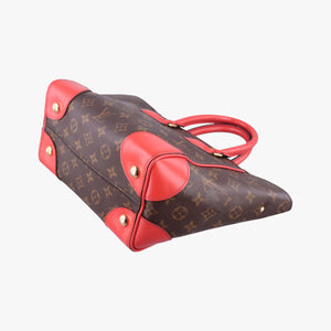 Secondhand Louis Vuitton PHENIX PM brown×COQUELICOT Monogram Canvas×calf leather M41537 shoulderbag | stylenewstar