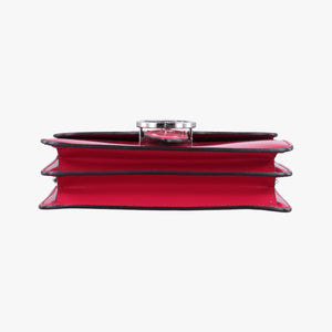 Pre-owned Gucci Interlocking G Rose Patent Leather 387609 shoulderbag | stylenewstar