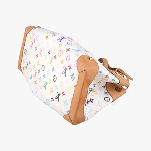 Pre-owned Louis Vuitton URSULA white Monogram Multicolor M40123 handbag | stylenewstar