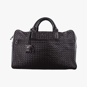 Pre-owned Bottega Veneta Intrecciato Briefcase Brown lambskin  handbag | stylenewstar