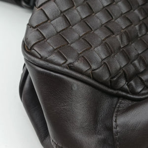 Pre-owned Bottega Veneta Intrecciato Briefcase Brown lambskin  handbag | stylenewstar