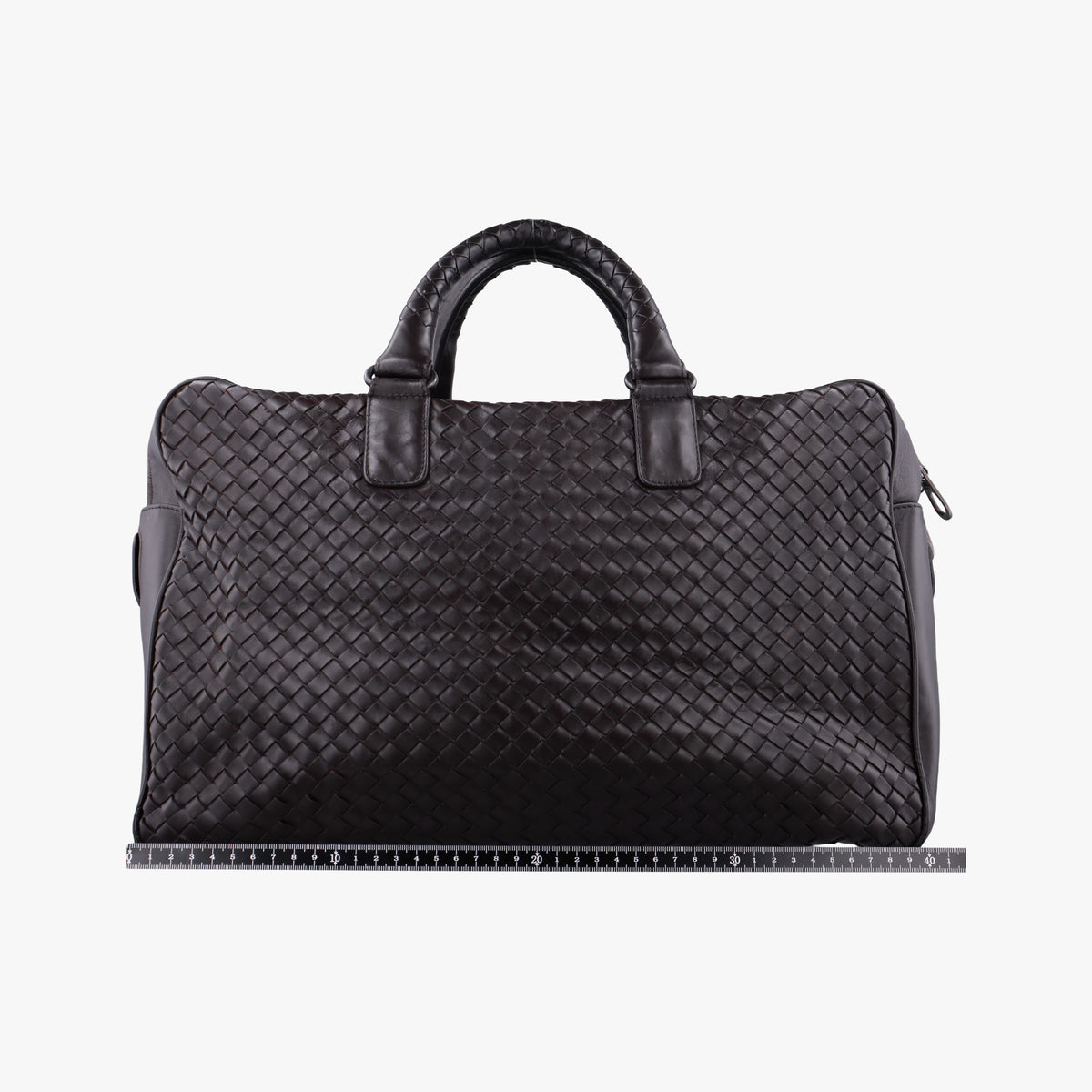 Pre-owned Bottega Veneta Intrecciato Briefcase Brown lambskin  handbag | stylenewstar