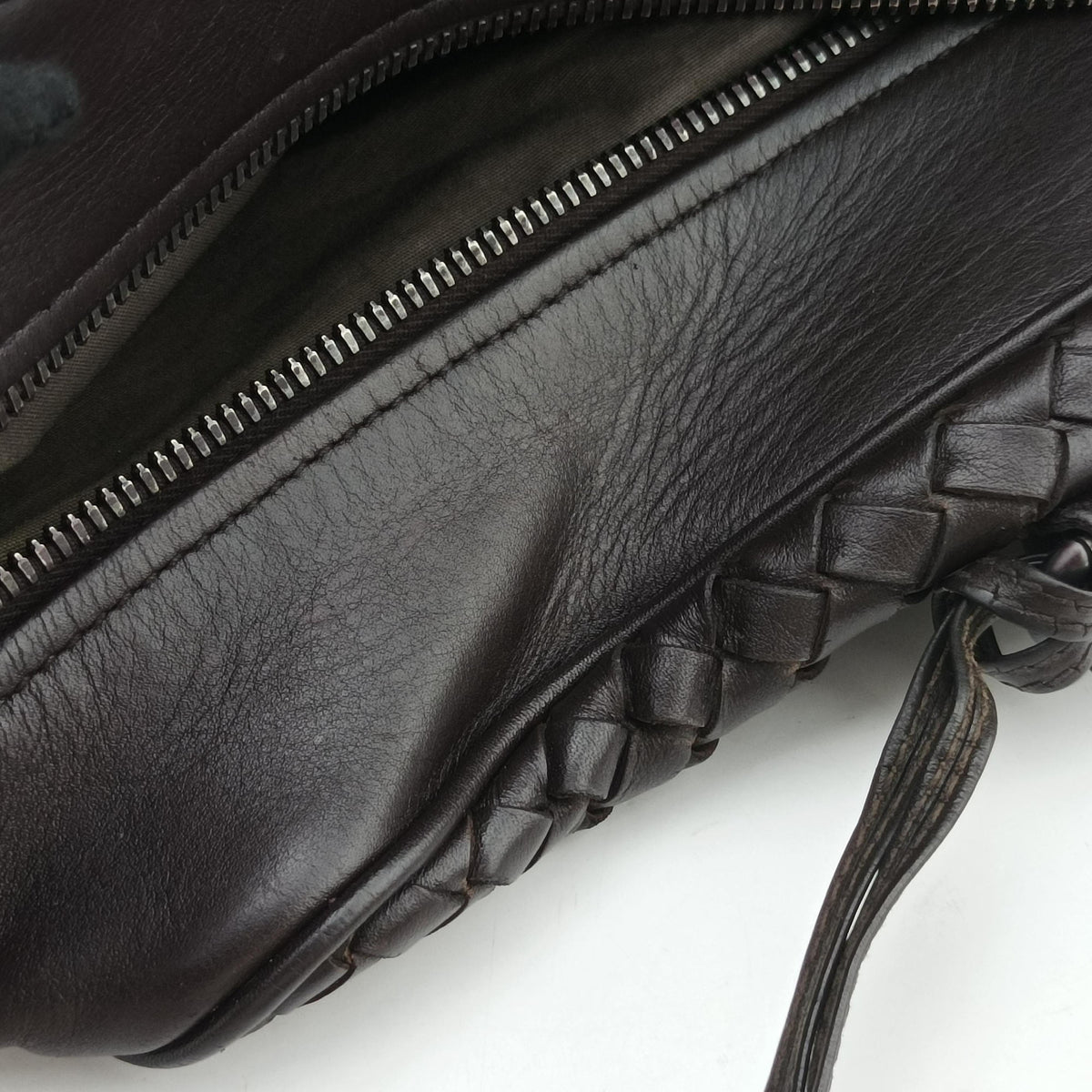 Pre-owned Bottega Veneta Intrecciato Briefcase Brown lambskin  handbag | stylenewstar