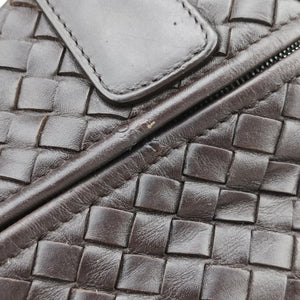 Pre-owned Bottega Veneta Intrecciato Briefcase Brown lambskin  handbag | stylenewstar