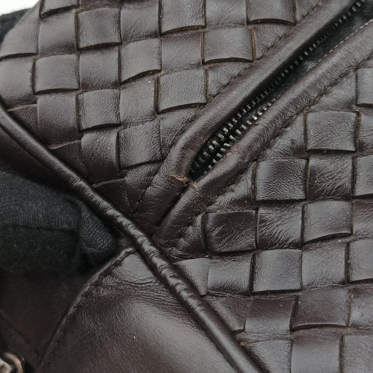 Pre-owned Bottega Veneta Intrecciato Briefcase Brown lambskin  handbag | stylenewstar